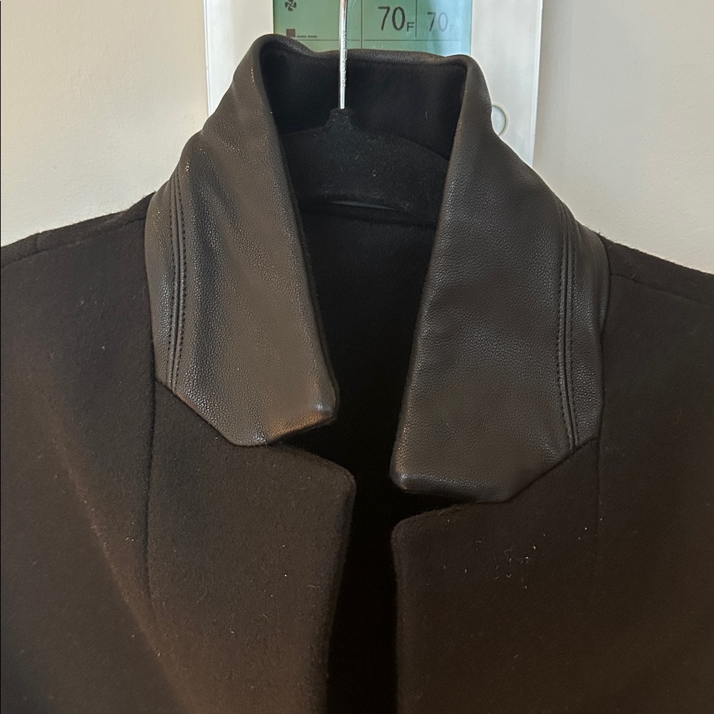 Women’s all saints black coat- size 6 - Picture 4 of 8